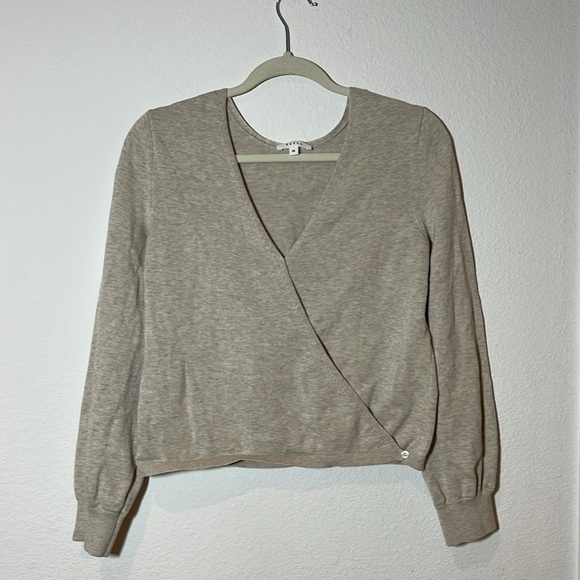 Vetta Organic Cotton Wrap Sweater - Picture 2 of 14